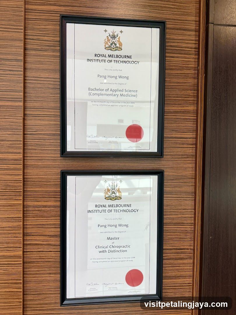 Academic Certificates Display