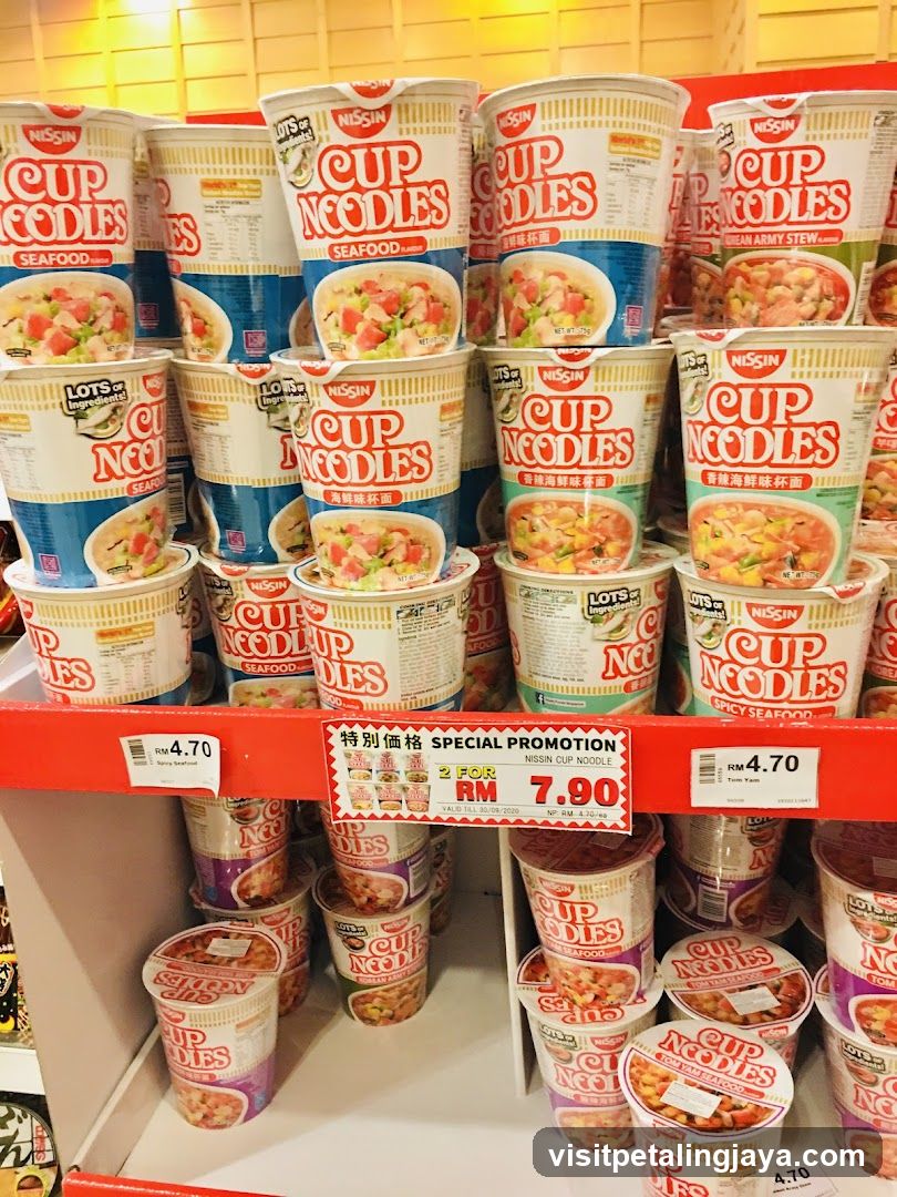 Nissin Cup Noodles Display