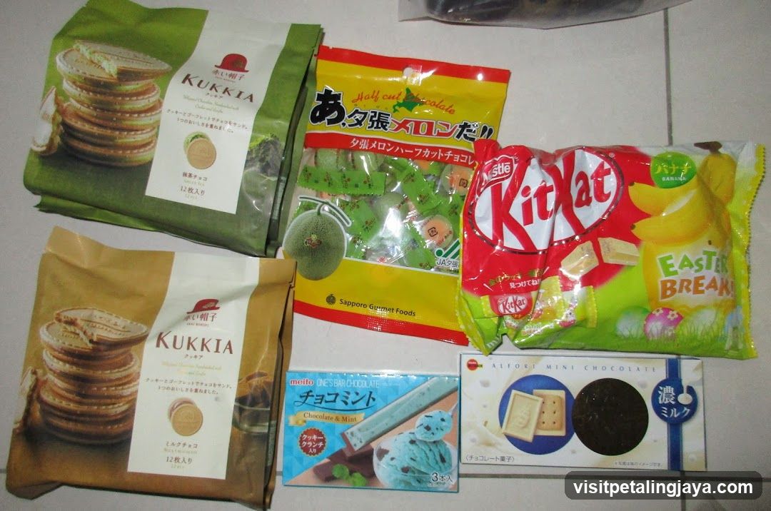 Assorted Japanese Snacks and Confectionery