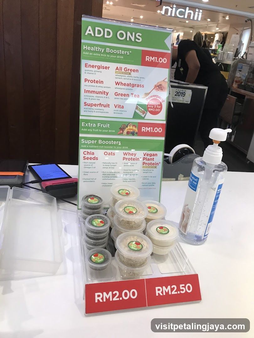 Add-ons Menu Display