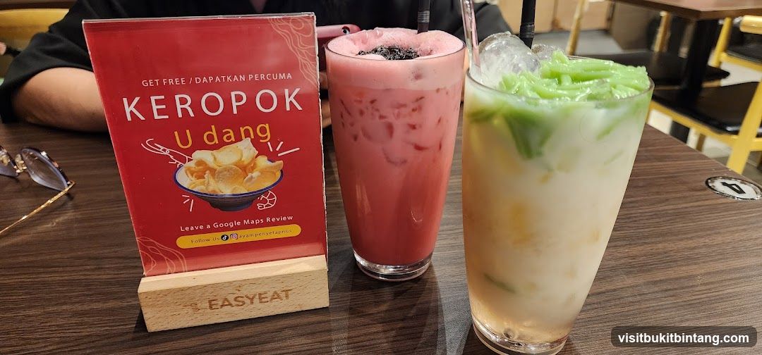 Promotional Sign and Drinks