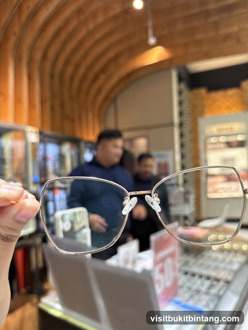Eyeglasses in a Store