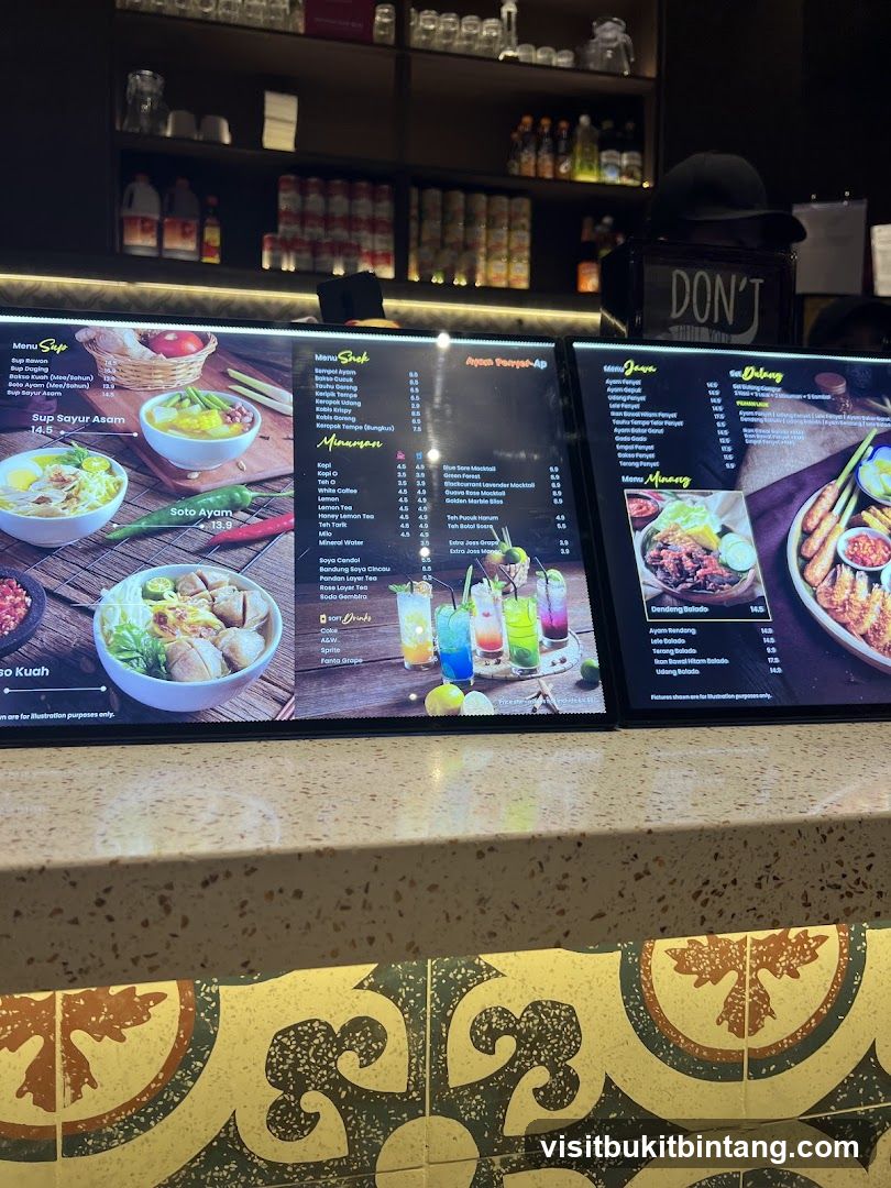 Restaurant Menu Displays
