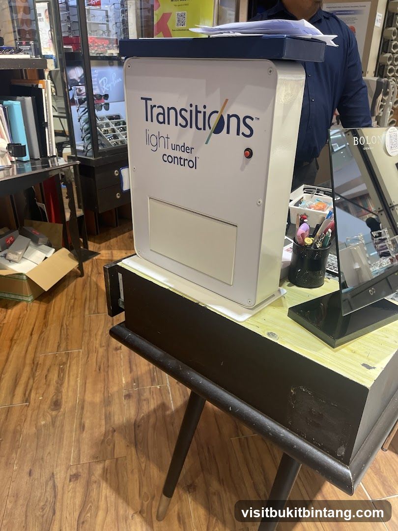Transitions light under control display