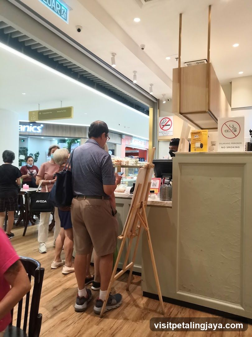 Interior of a food stall or cafe