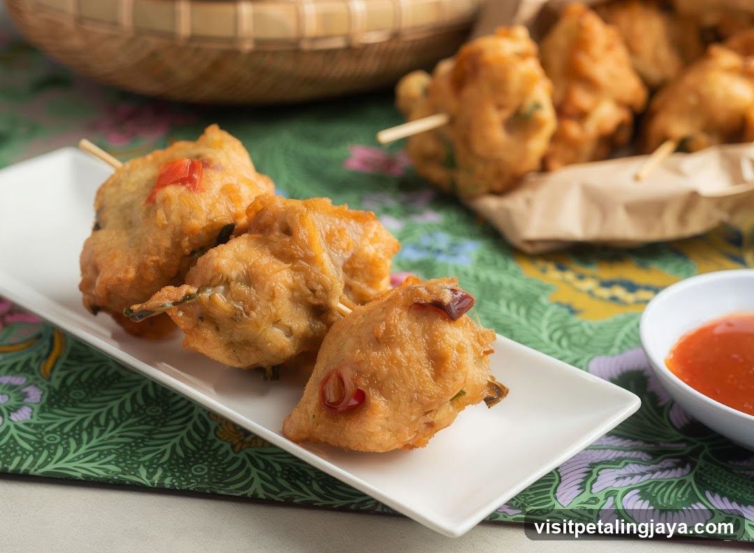 Fried Snacks with Chili Sauce