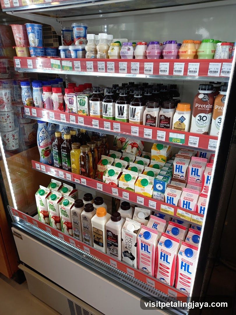Refrigerated Dairy and Juice Section