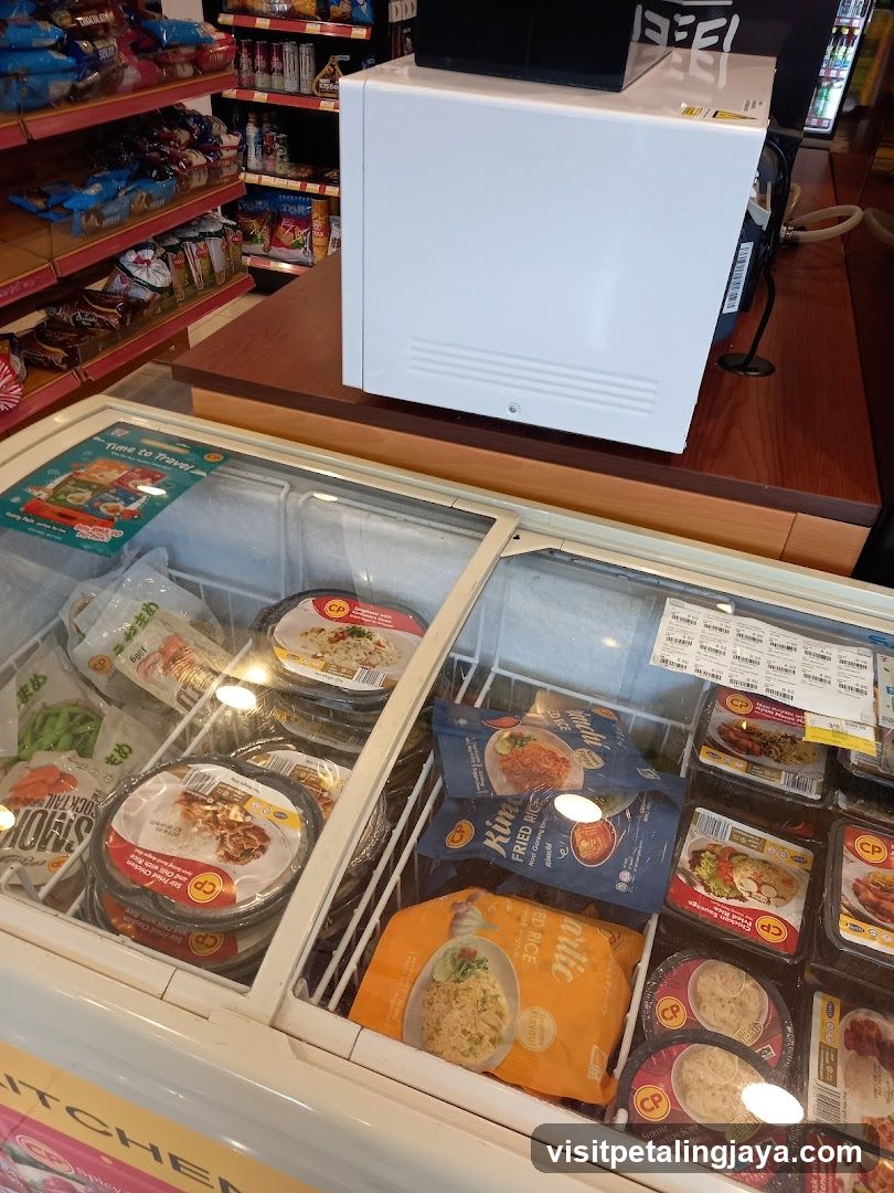 Frozen Food Display in Store