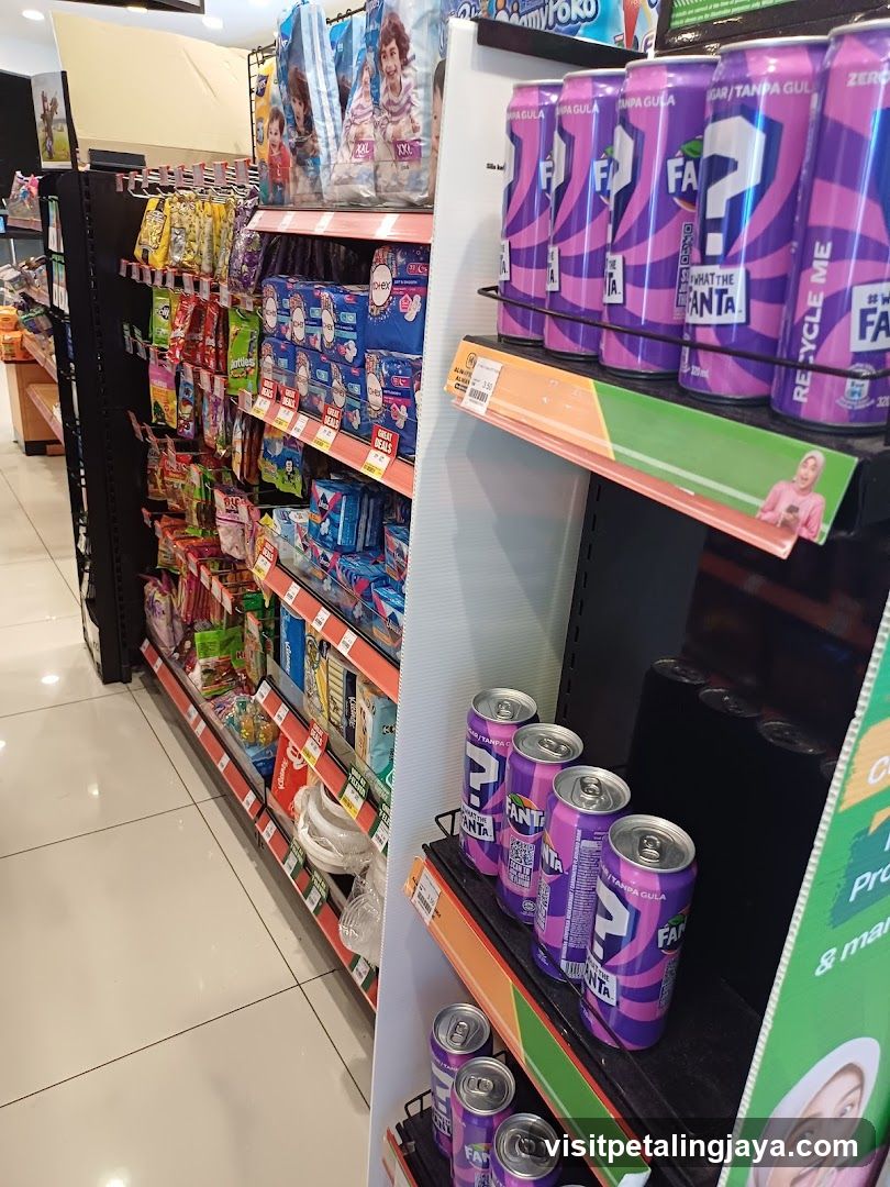 Grocery Store Interior Aisle