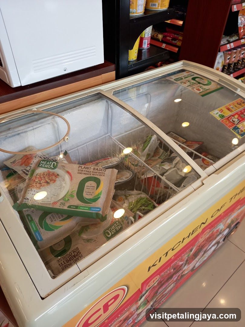 Freezer in a store