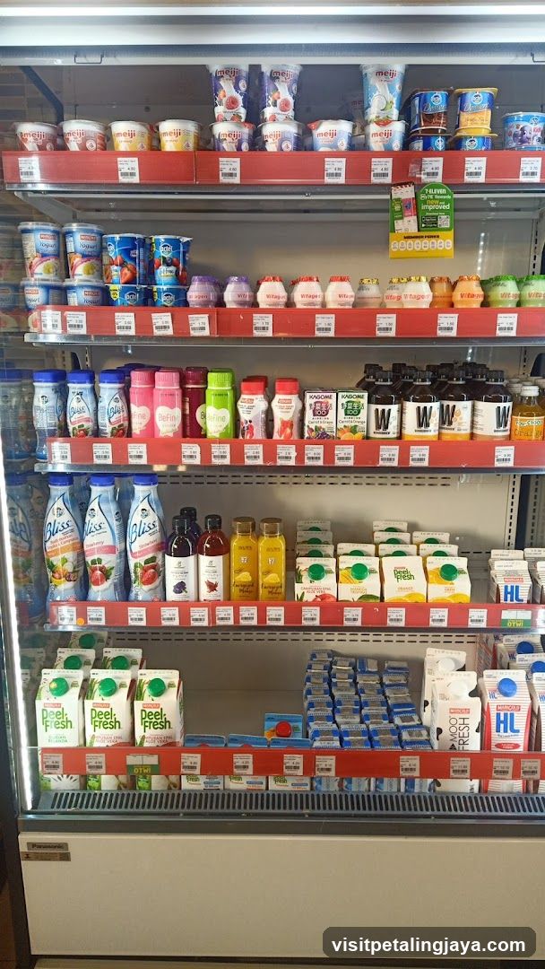 Refrigerated Dairy and Juice Section