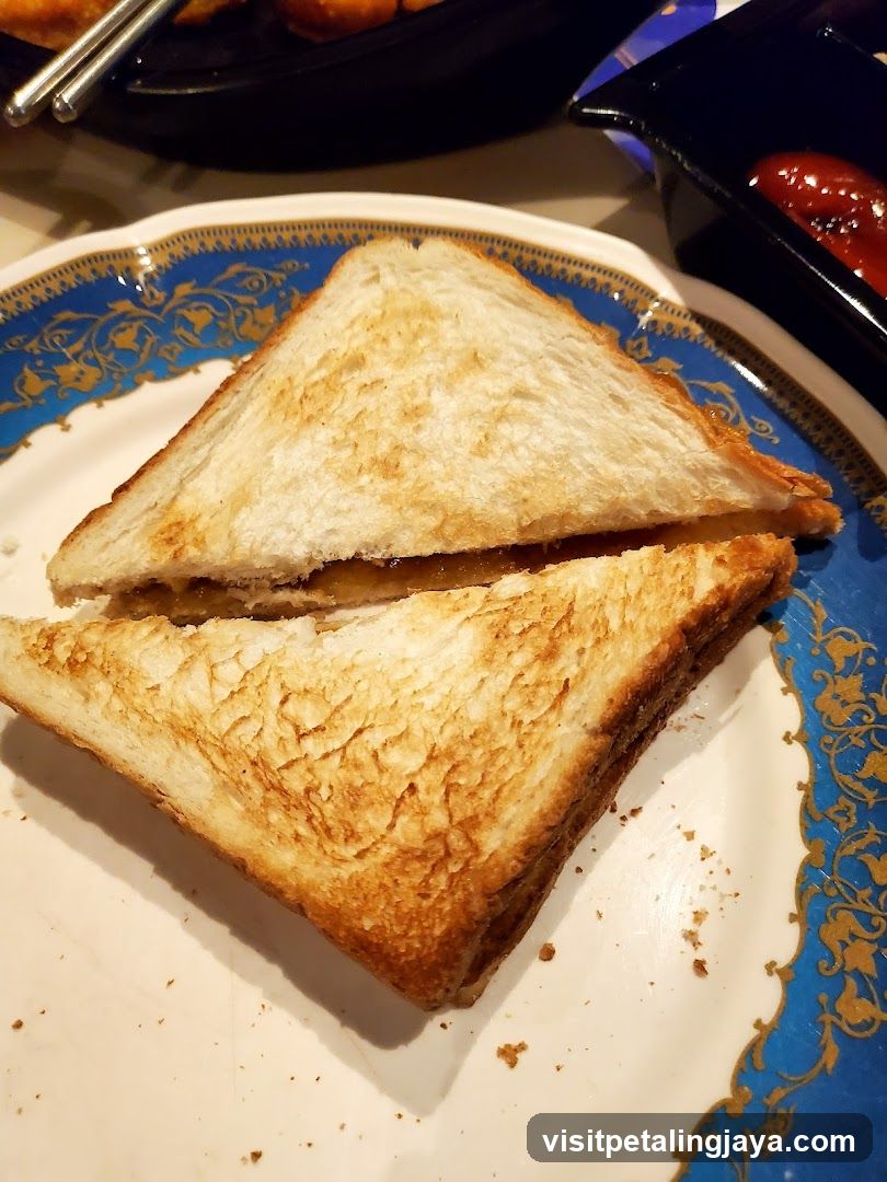 Grilled Sandwich on Decorative Plate