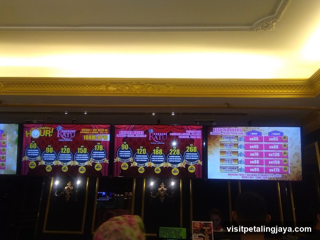 Karaoke Room Price Board Display