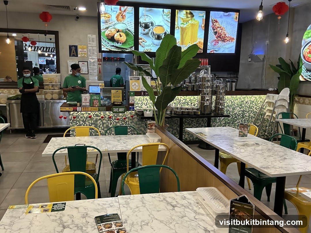 Restaurant Interior with Staff and Seating