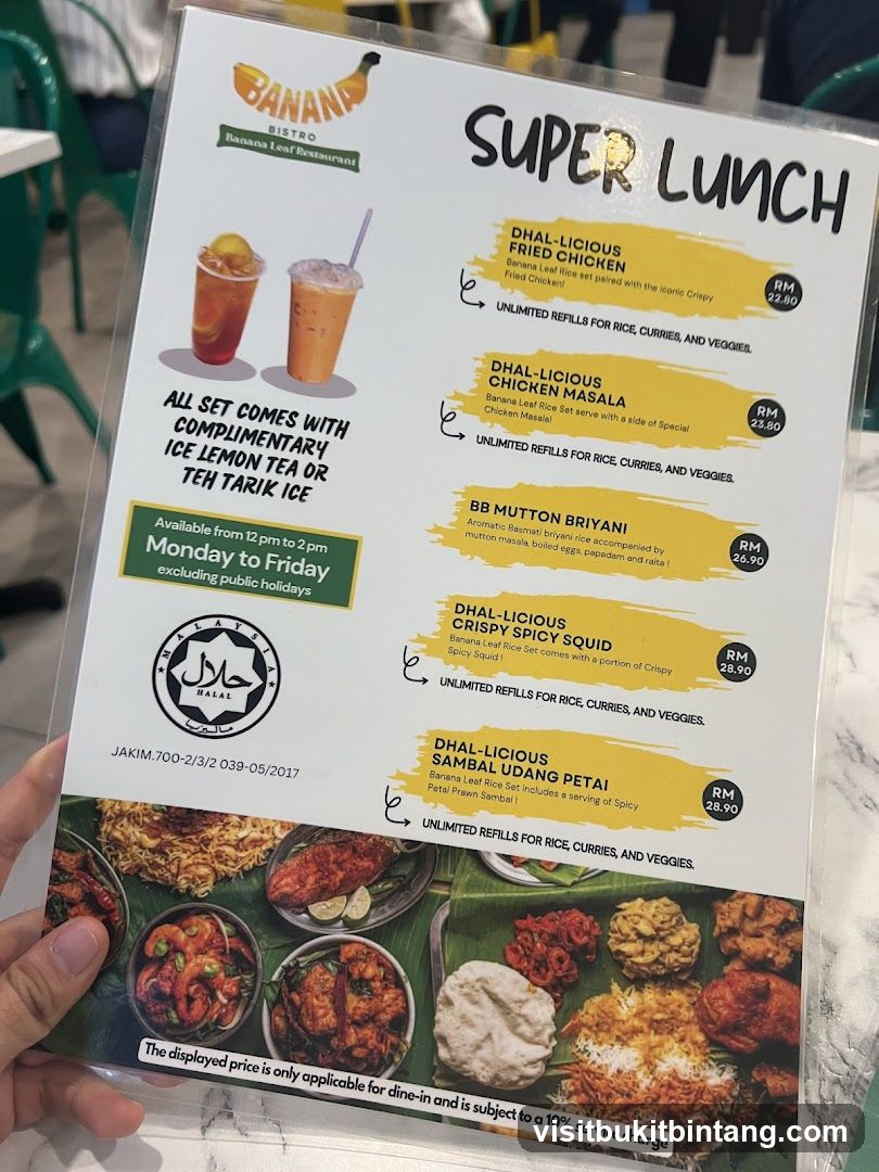 Super Lunch Menu