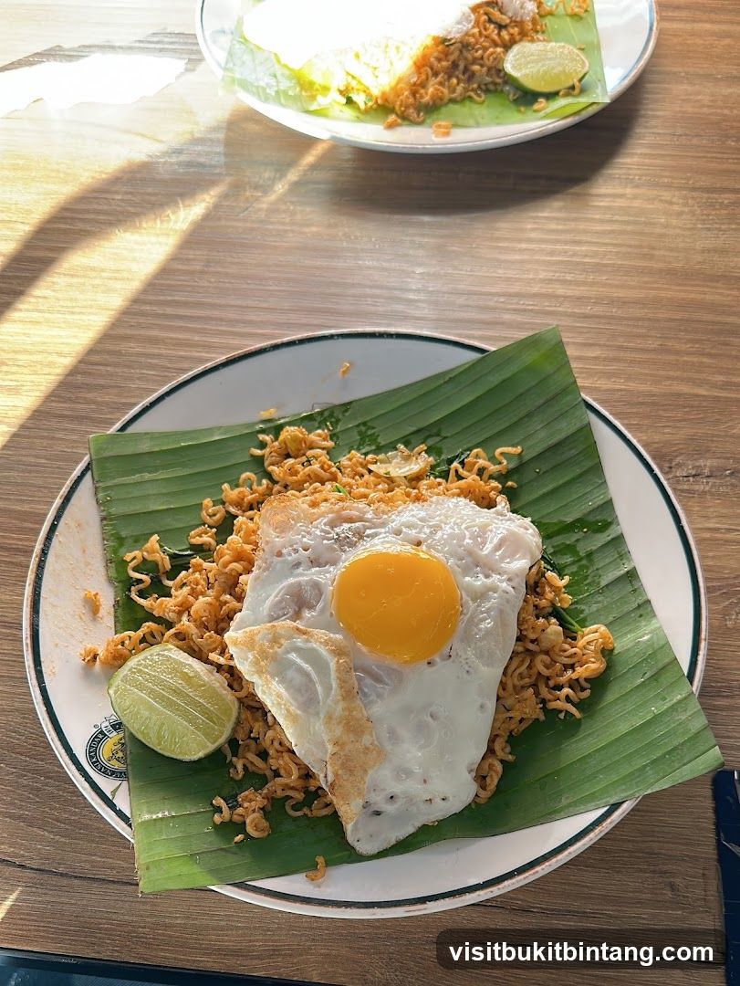 Noodles with Fried Egg and Lime