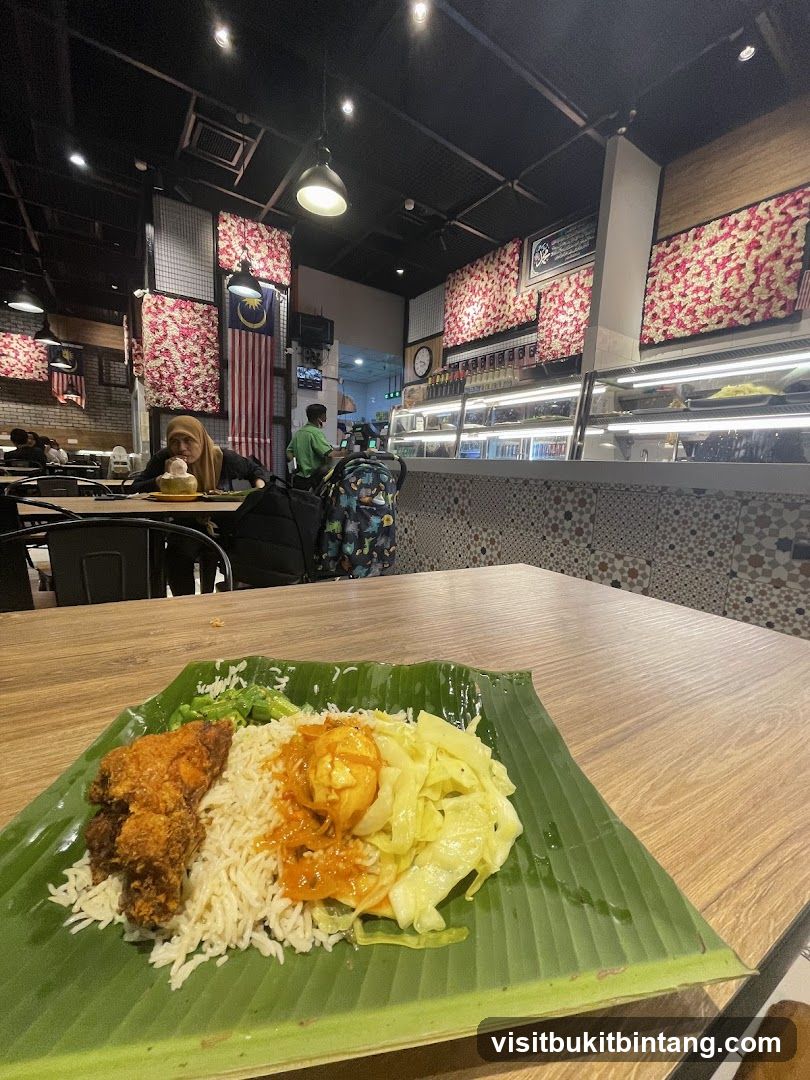Nasi Lemak with Fried Chicken