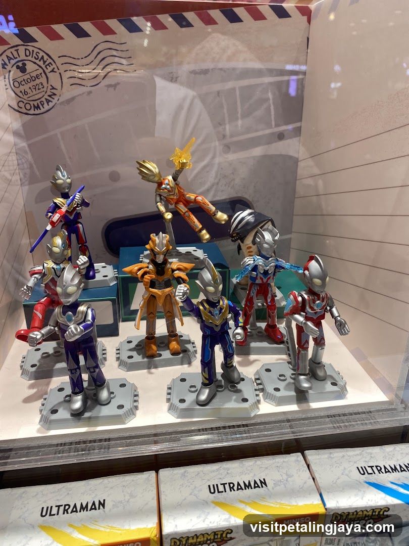 Ultraman Action Figures Display