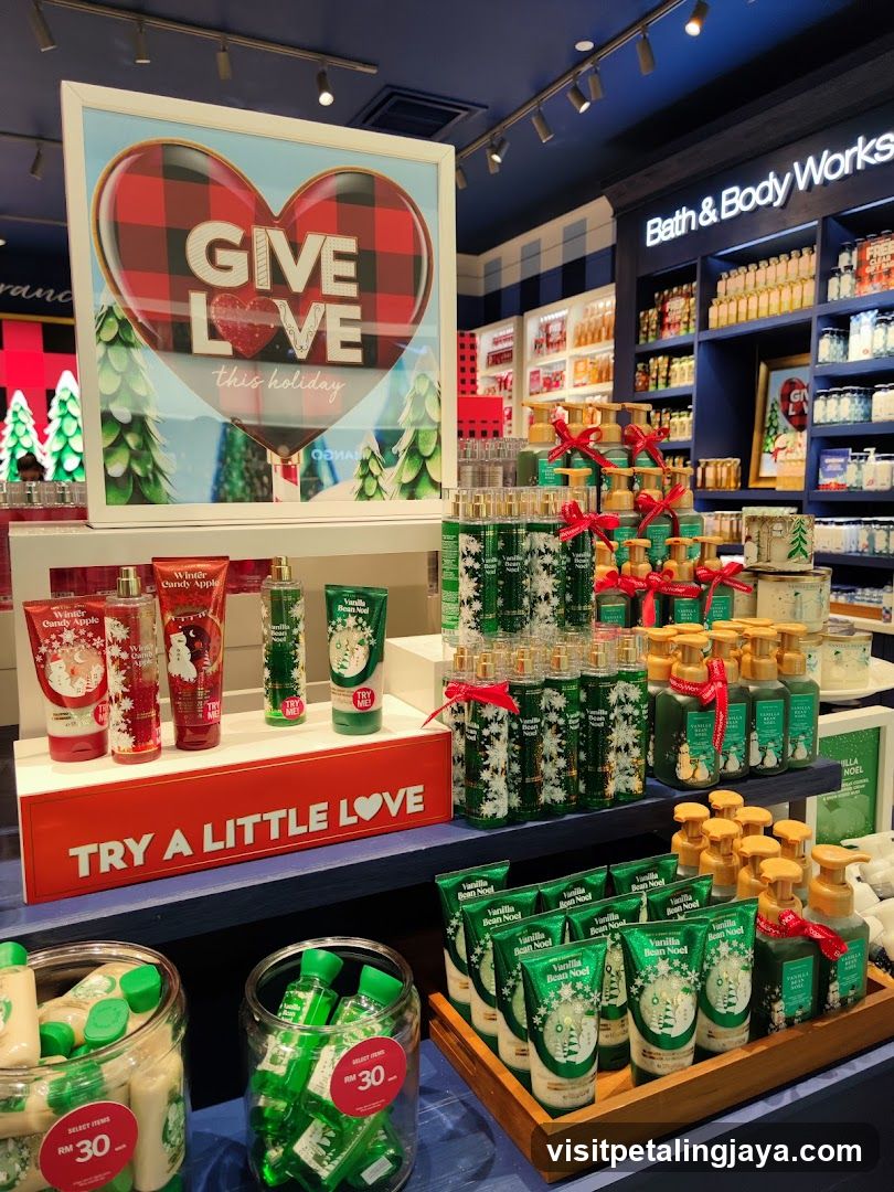 Bath & Body Works Holiday Display