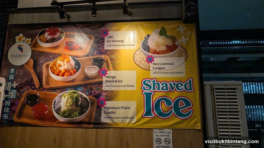 Shaved Ice Menu