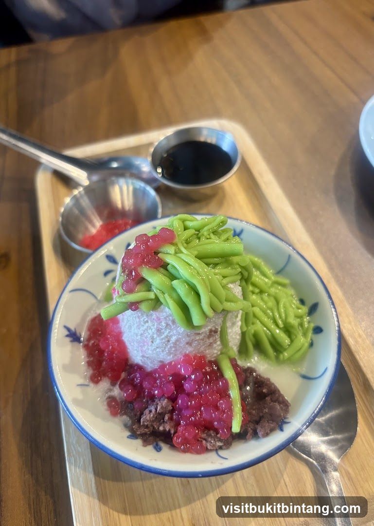 Dessert with Ice Cream and Toppings