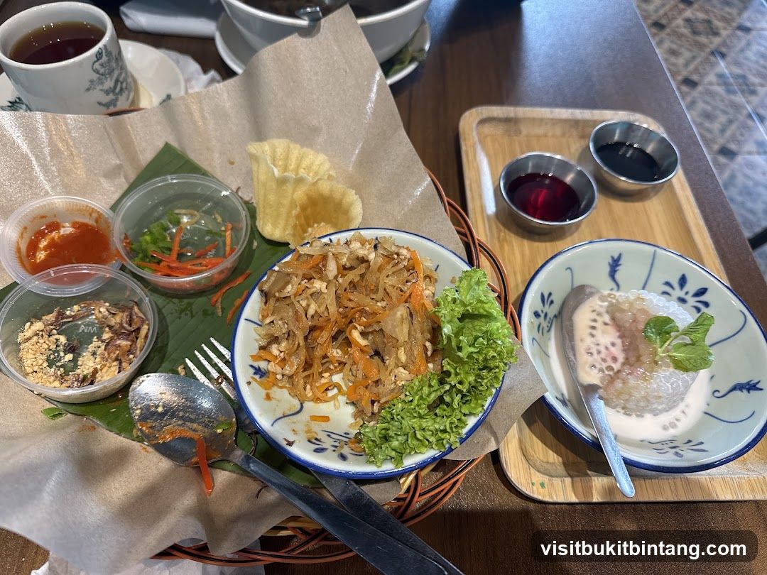 Asian Meal with Appetizers and Dessert