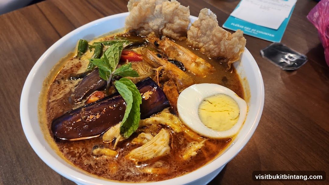 Laksa with Eggplant and Shrimp