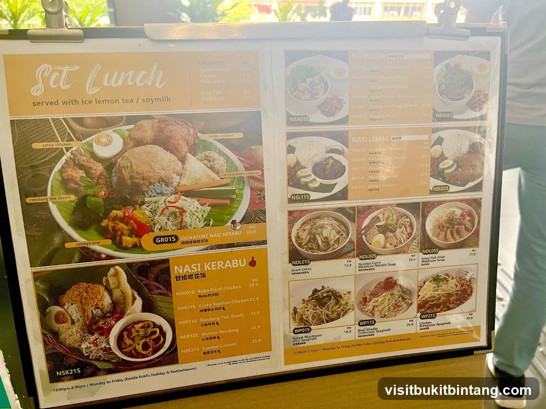 Set Lunch Menu