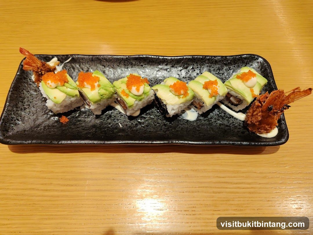 Avocado Sushi Roll with Shrimp
