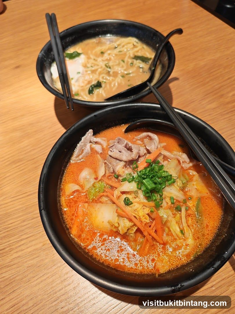 Two bowls of ramen