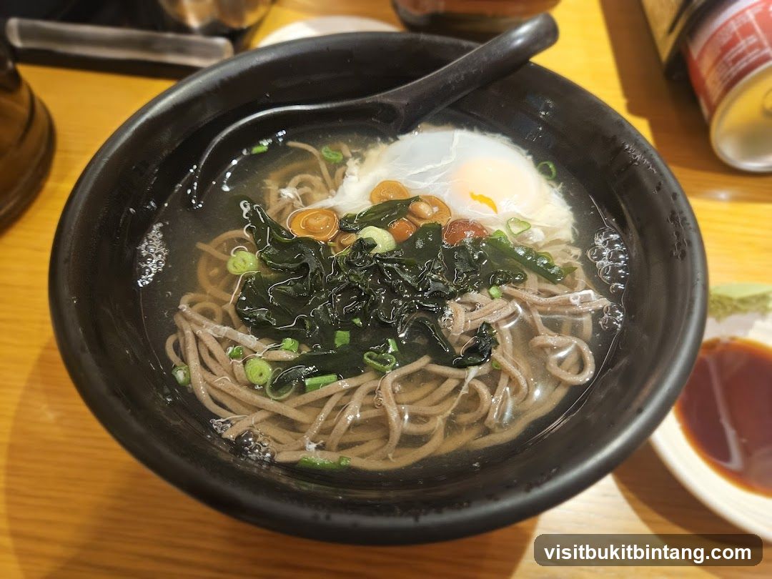 Soba Noodles with Egg and Seaweed