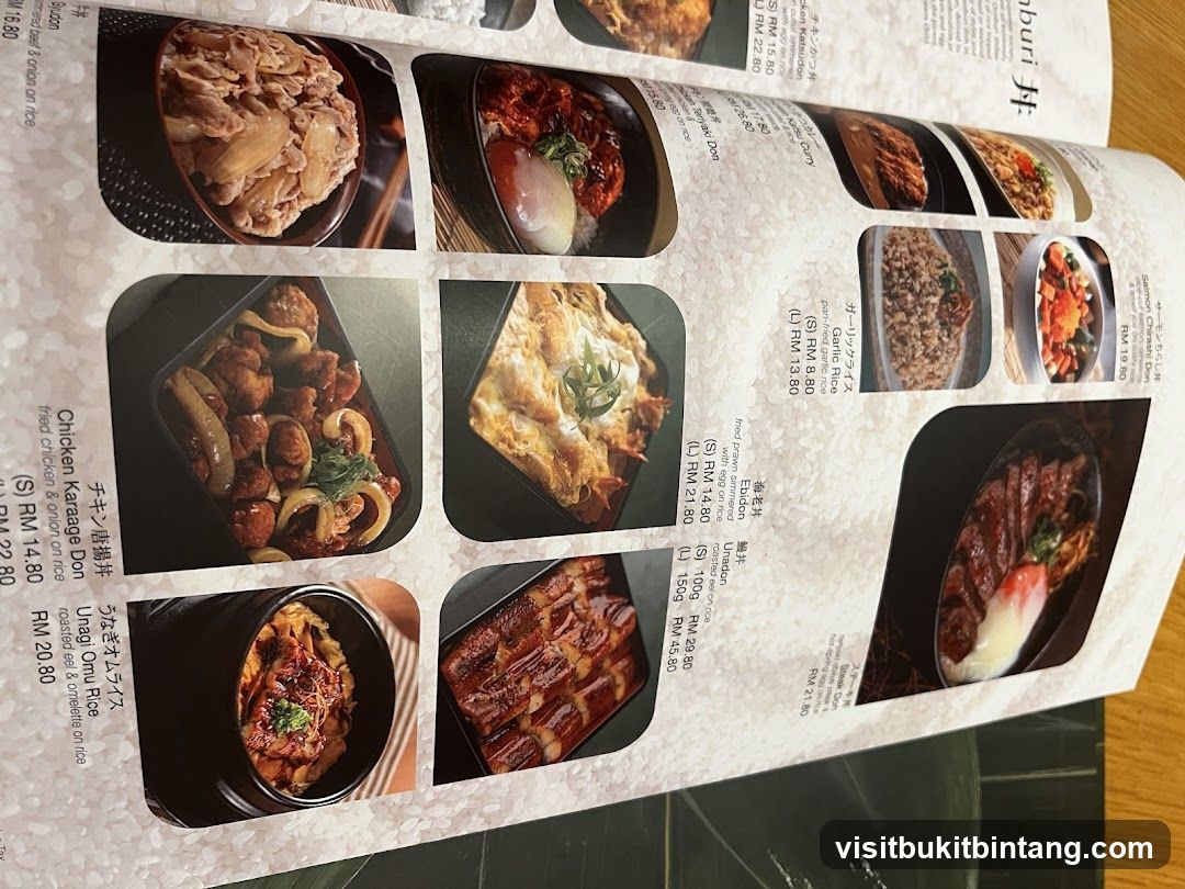 Japanese Menu