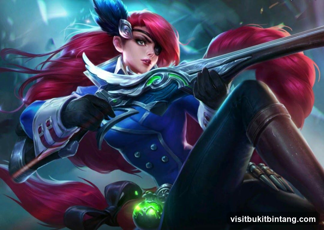 Digital Art of a Female Character with a Gun