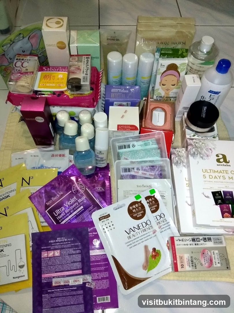 Assortment of Skincare Products
