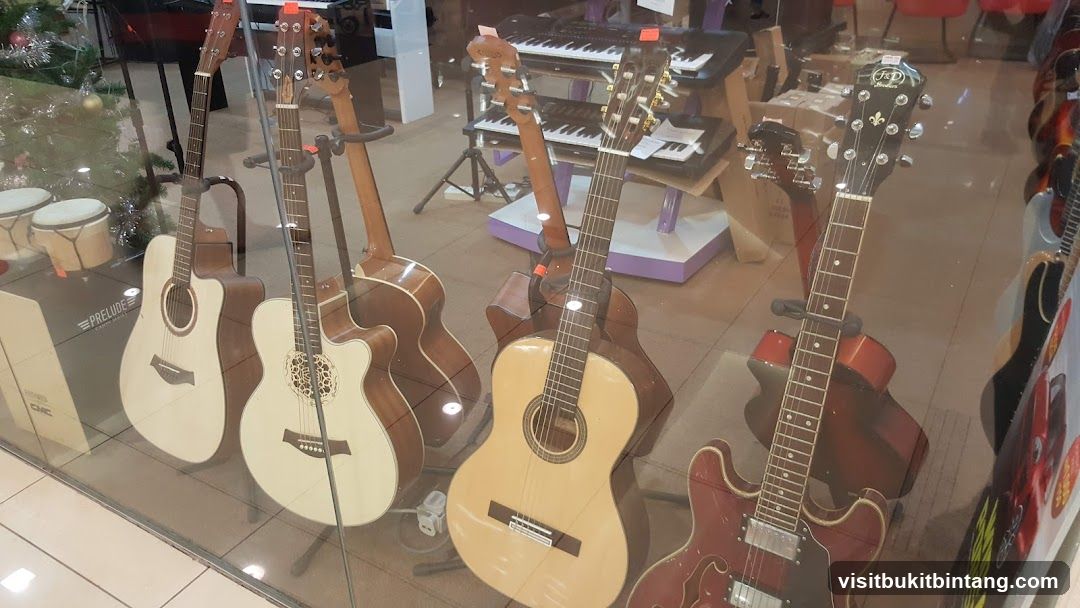 Guitars and Keyboards in a Store
