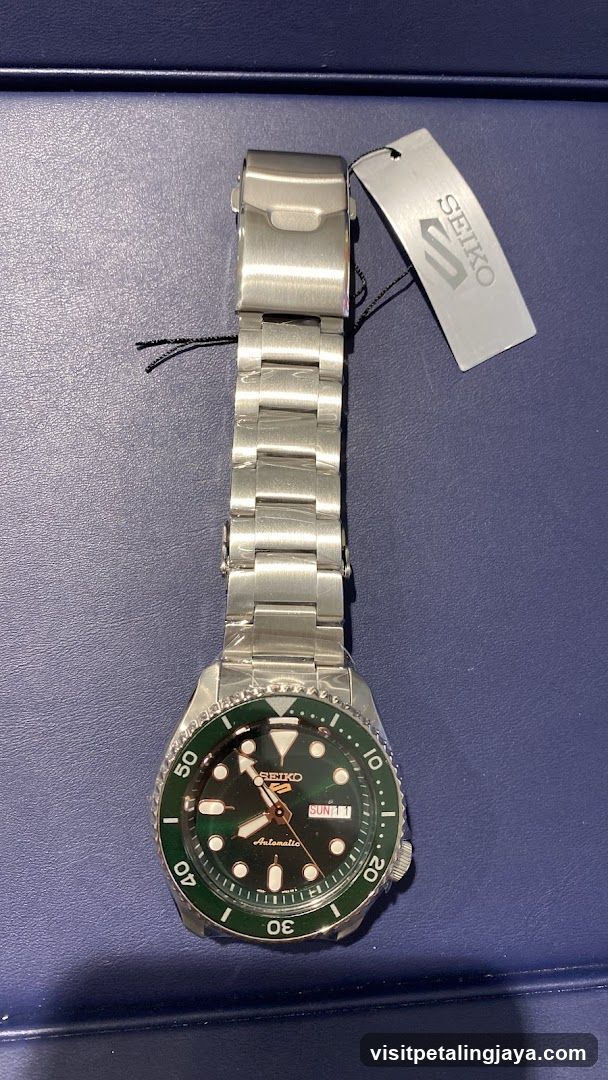Seiko Watch with Green Dial