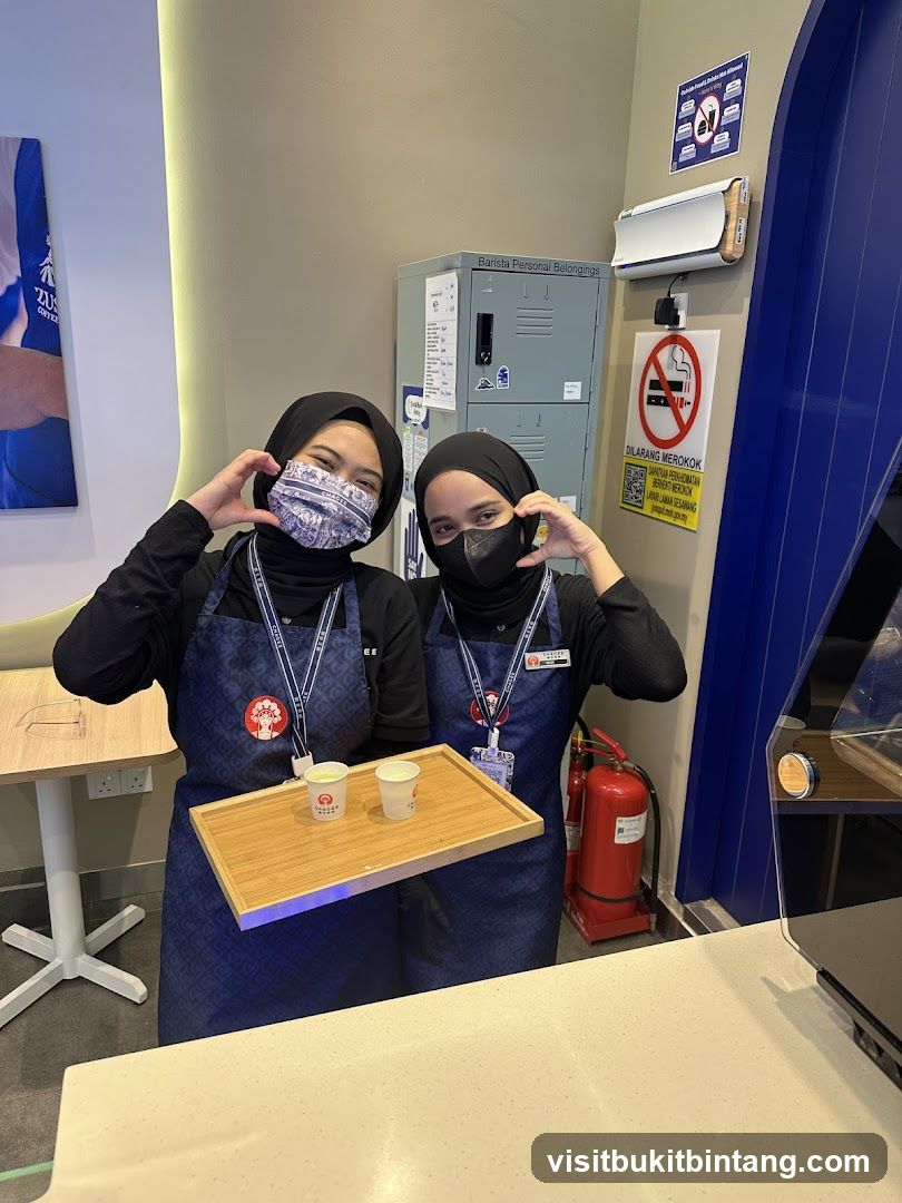 Baristas Offering Samples