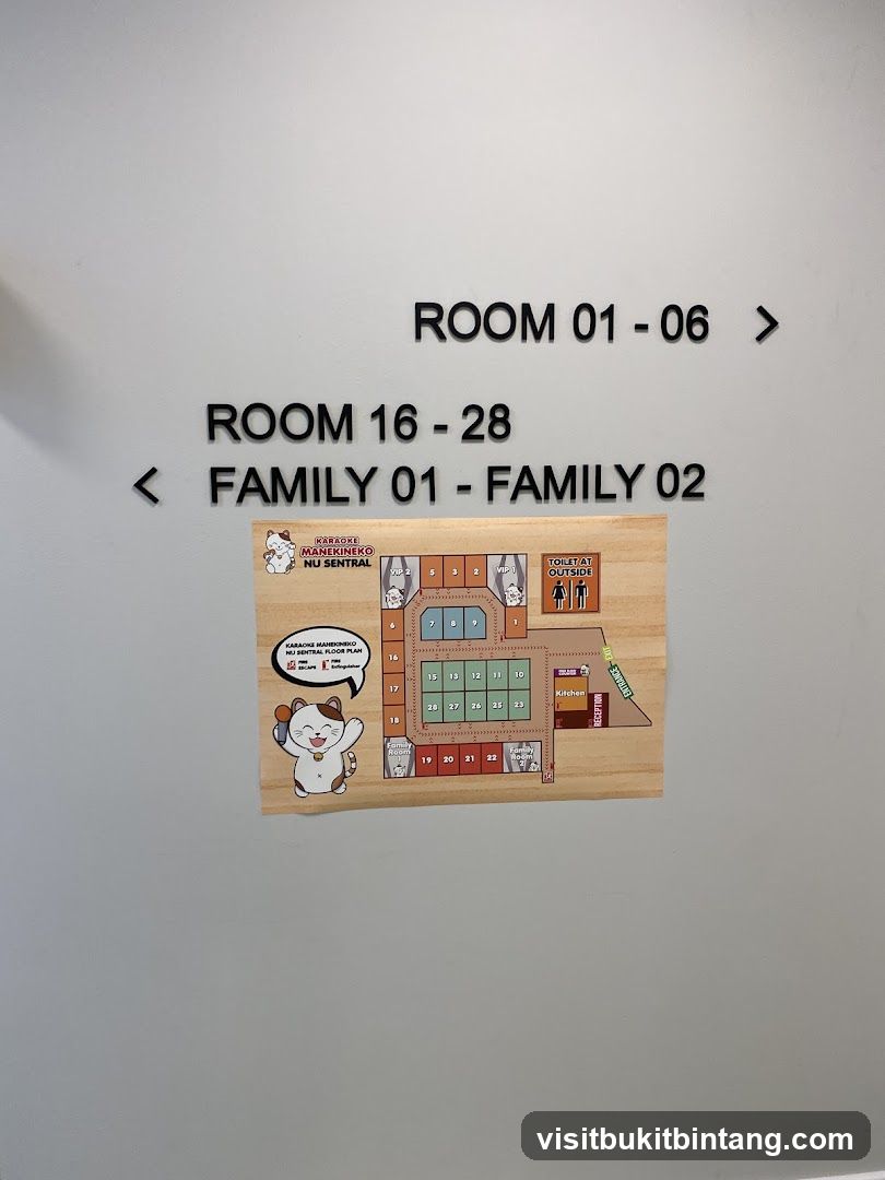Karaoke Manekineko Nu Sentral Floor Plan