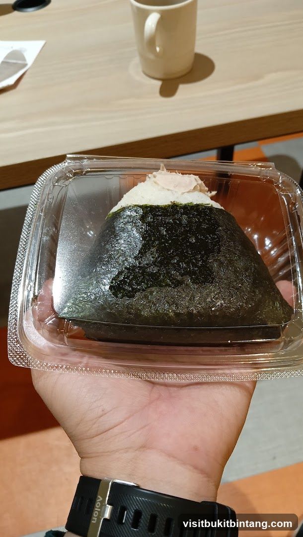 Onigiri in a plastic container