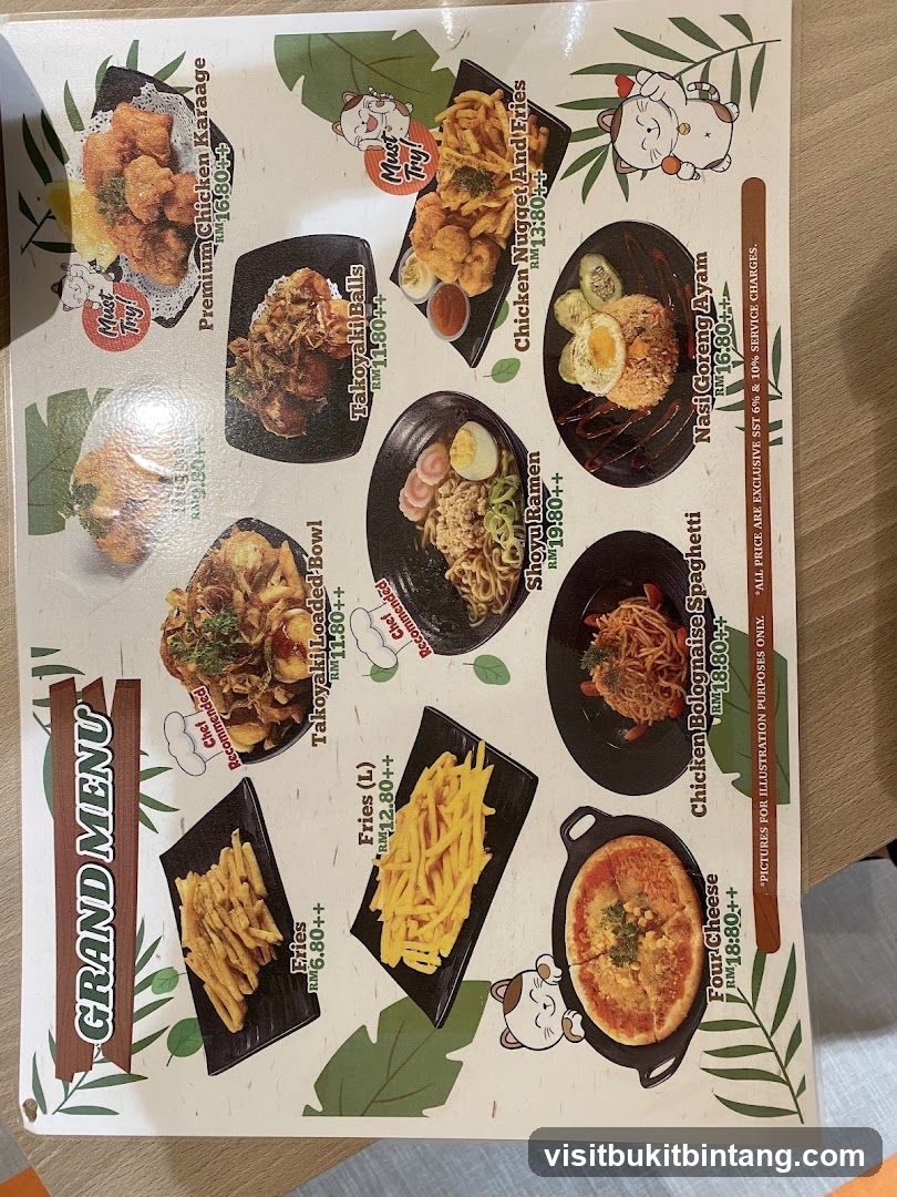 GRAND MENU