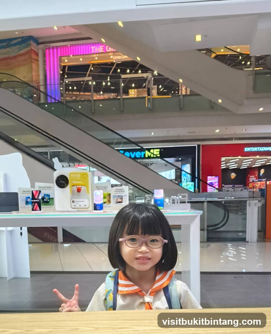 Young Girl in a Mall