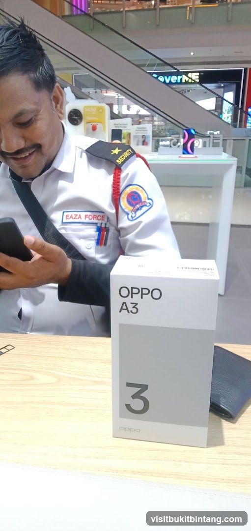 Security Guard with Phone and Oppo Box