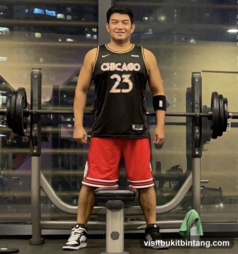 Man in gym attire