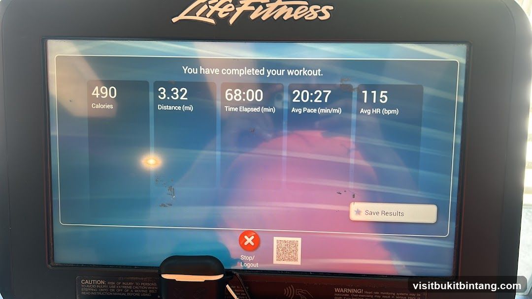 Treadmill Workout Summary