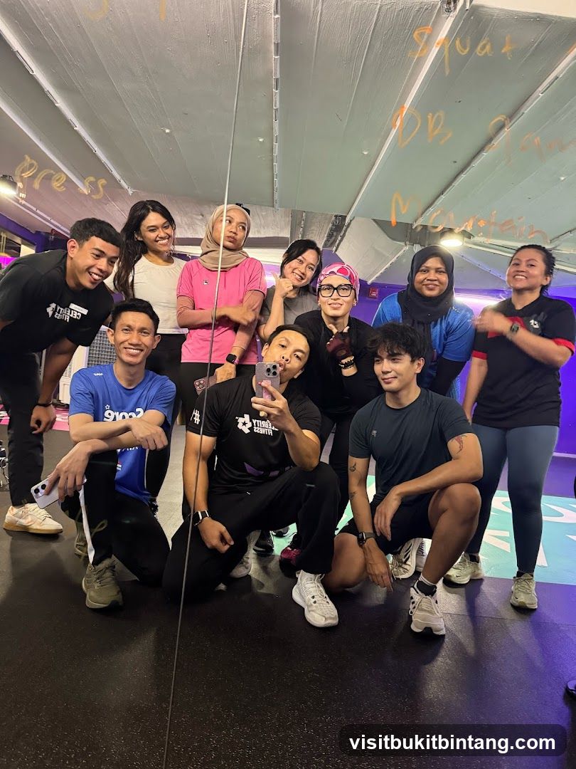 Group of people in a gym