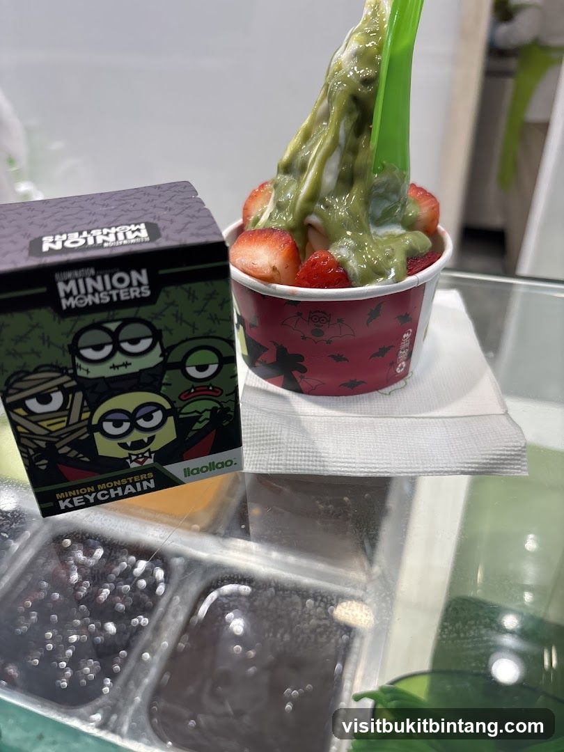 Minion Monsters Keychain and Yogurt