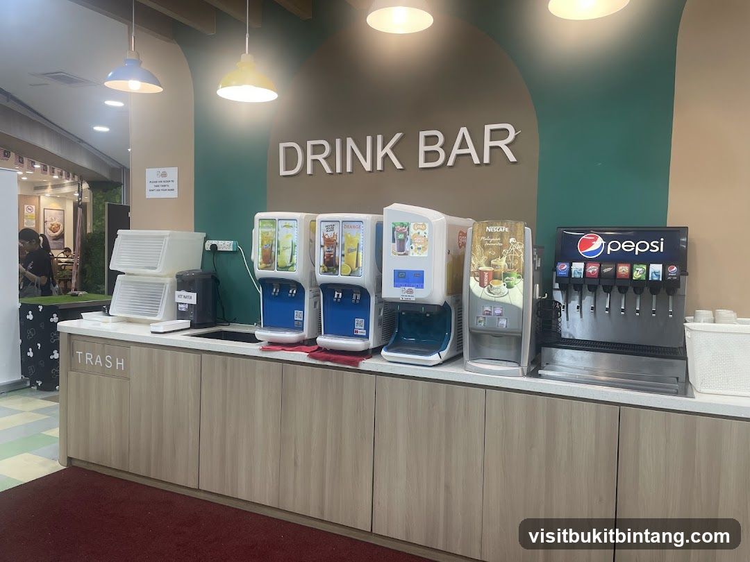 Drink Bar with Beverage Dispensers