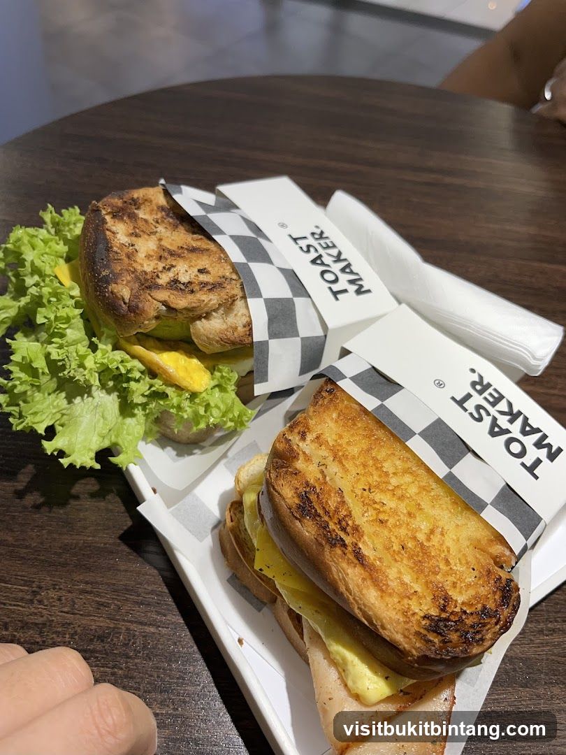 Sandwiches from Toast Maker