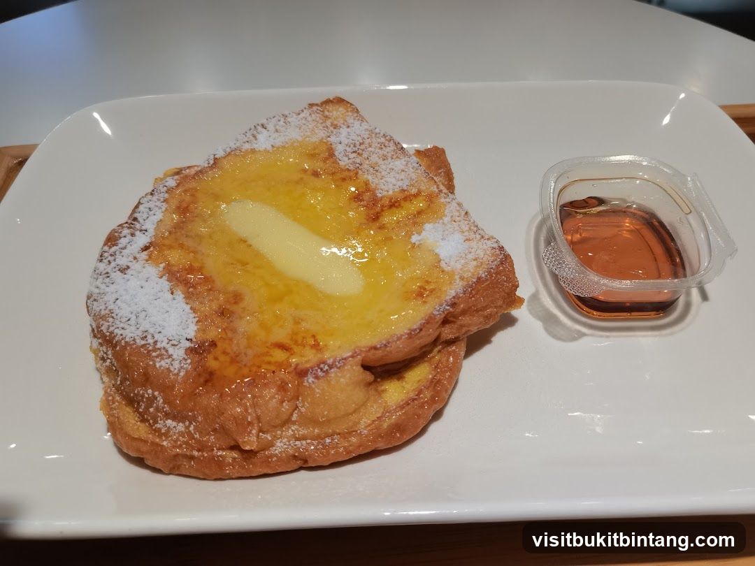 French Toast with Butter and Syrup
