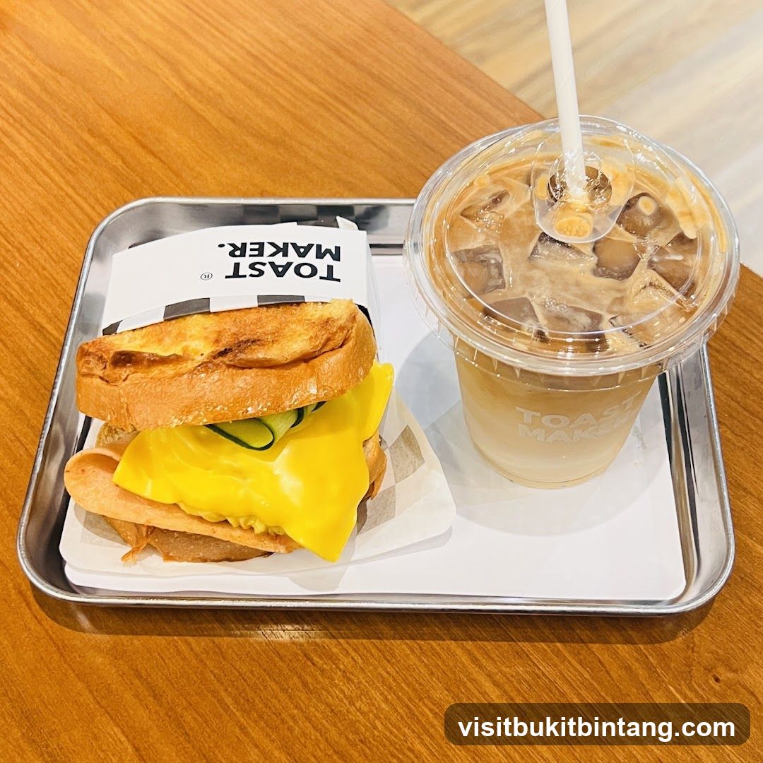 Sandwich and Iced Coffee